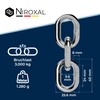 25-cm = 0,25-Meter 8-mm Thick Stainless Steel Chain V4A Short-Linked