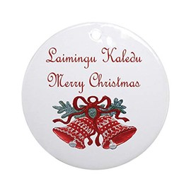 CafePress Lithuanian Christmas Ornament (Round) Round Holiday Christmas Ornament