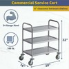 Commercial Stainless Steel Utility Cart 28" x 16" x 32"
