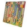 Frank Lloyd Wright's Saguaro Forms Design on 8" Square Stone