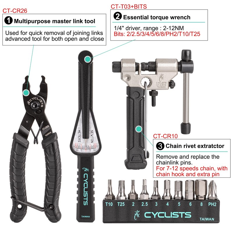 27 Piece Bike Tool Kit - Bike Tools Maintenance Repair