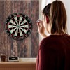CODOHI Dart Board Wall Protector Felt Wood Grain Foldable Dart