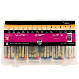 Sakura Pigma Micron Color Sets, Assorted, 73 Pack