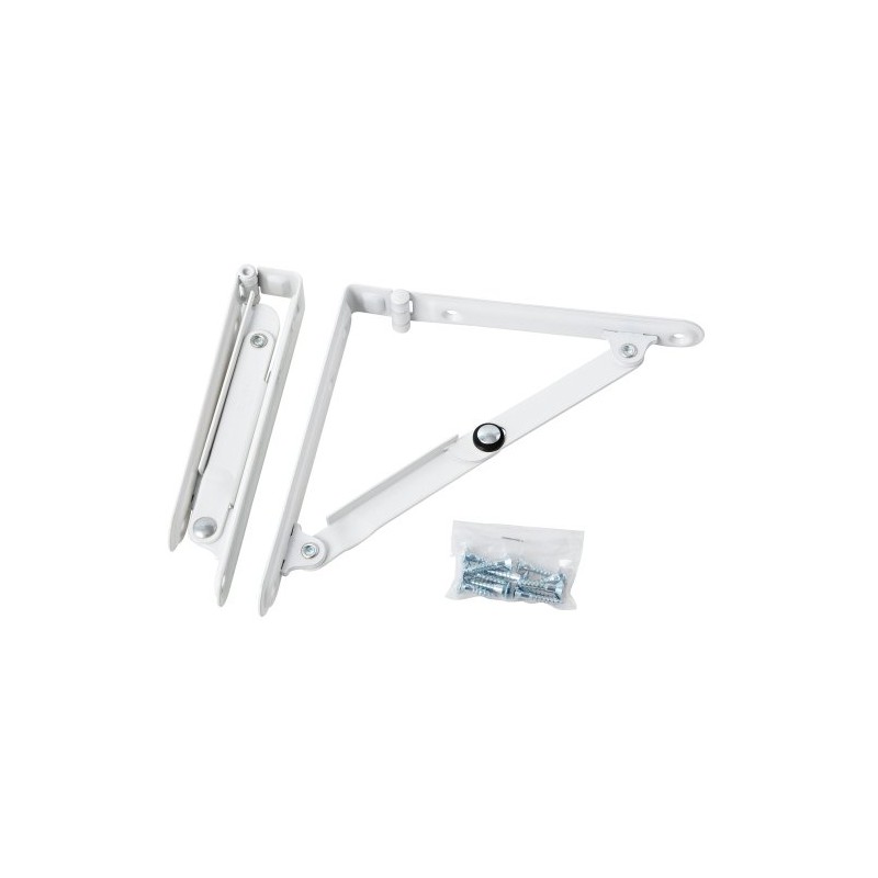 Folding Shelf Holder in White, white