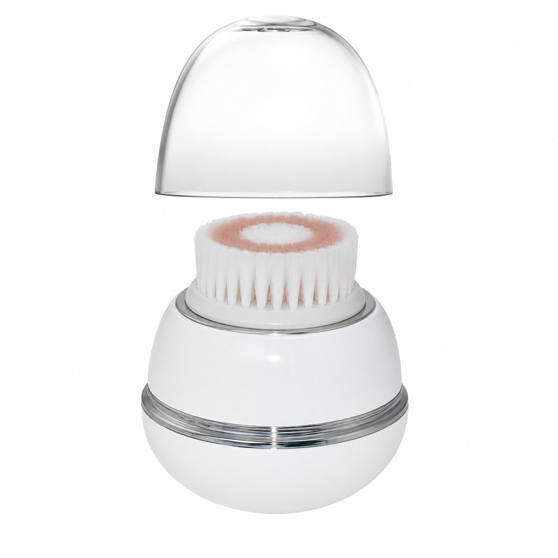 Rechargeable Facial Cleansing Brush with 3 Vibration Modes and Interchangeable