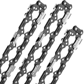 AICOYA 3 pieces saw chain 3/8 inch 72 drive links 1.6 mm 50 cm 063 20 inch chainsaw