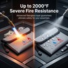 ZQZXD 2 Pack Fireproof Money Bag (7.8" x 5.1") |