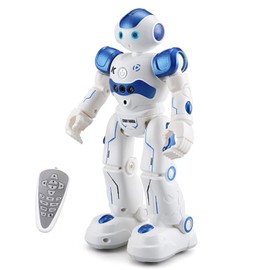 WEECOC RC Robot Toys Gesture Sensing Smart Robot Toy for Kids Can Singing Dancing Speaking Christmas Birthday Gift (Blue)