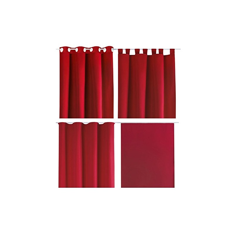 Ellen decorative curtains, universal straps, tab-top curtain