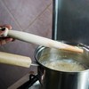 Scottish Spurtle Porridge Stirrer - Wooden Thistle Smooth Beechwood Stick