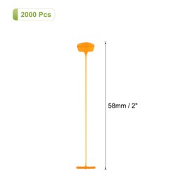MECCANIXITY 2000 Pcs Standard Tagging Barb Fasteners, 2 Inch Orange Tagging Gun Fasteners Tagging Gun Refill Plastic Garment for Clothing Fine Stitch Price Refills Tag Label