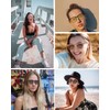 Ade Wu Sunglasses, Folding Sunglasses, Polarized Lens, Ultra Lightweight, Unisex,