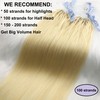 GOOFIT Hair Extensions Micro Loop Human Hair Extensions Remy Hair