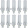 Diodesy- Pack of 10 PLD9/SP27K Compact Fluorescent Light Bulb, Double