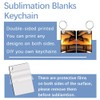 LaiHiulaan 120 Pcs Sublimation Keychain Blanks Rectangle Bulk Products Double