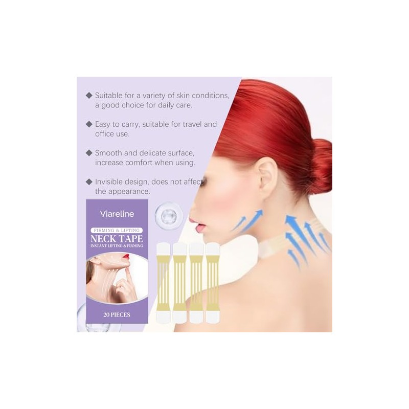Cinta para el cuello, 20 unidades, invisible para el cuello,