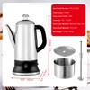 Happybuy 12-Cup Electric Coffee Percolator with Stainless Steel Construction, Heat-Resistant