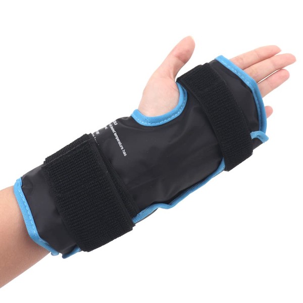 NEWGO Cooling Gloves Wrist Cooling Pad for Carpal Tunnel Relief, Hot Cold Therapy Wrist Ice Wrap for Hand Swelling, Sprains and Arthritis (Black)