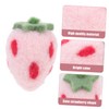 DOITOOL 10pcs Cute Felt Strawberry Crafts Hairband Decor for Home
