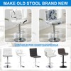 Levoberg Bar Stools Cover Set of 2 Printed Armless Swivel