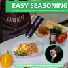 GATGOODS Gravity Electric Salt and Pepper Grinder Set, Adjustable Coarseness,