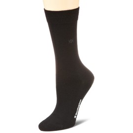 Burlington Women's Bloomsbury W SO Wool Cotton Plain 1 Pair Socks, Black (Black 3000), 3.5-7