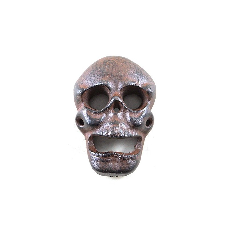 Cast Iron Wall Mounted Skull Bottle Opener