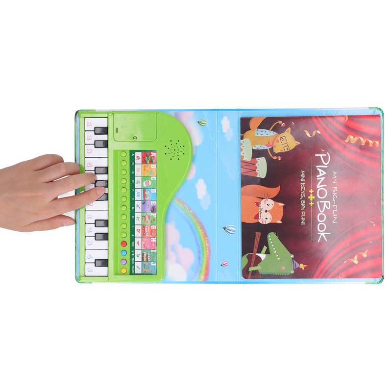 Piano Toy Book Educational Recording Function Kids Gift Toddler Musical