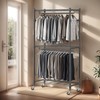 Himimi Heavy Duty Garment Rack Adjustable 3 Tiers Wire Shelving