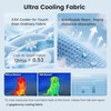 Premium Cooling Blanket for Medium Dogs, Cool-to-Touch Washable Mat for