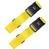 2Pcs Luggage Straps,Yellow Packing Belt Suitcase Straps on Your Flight