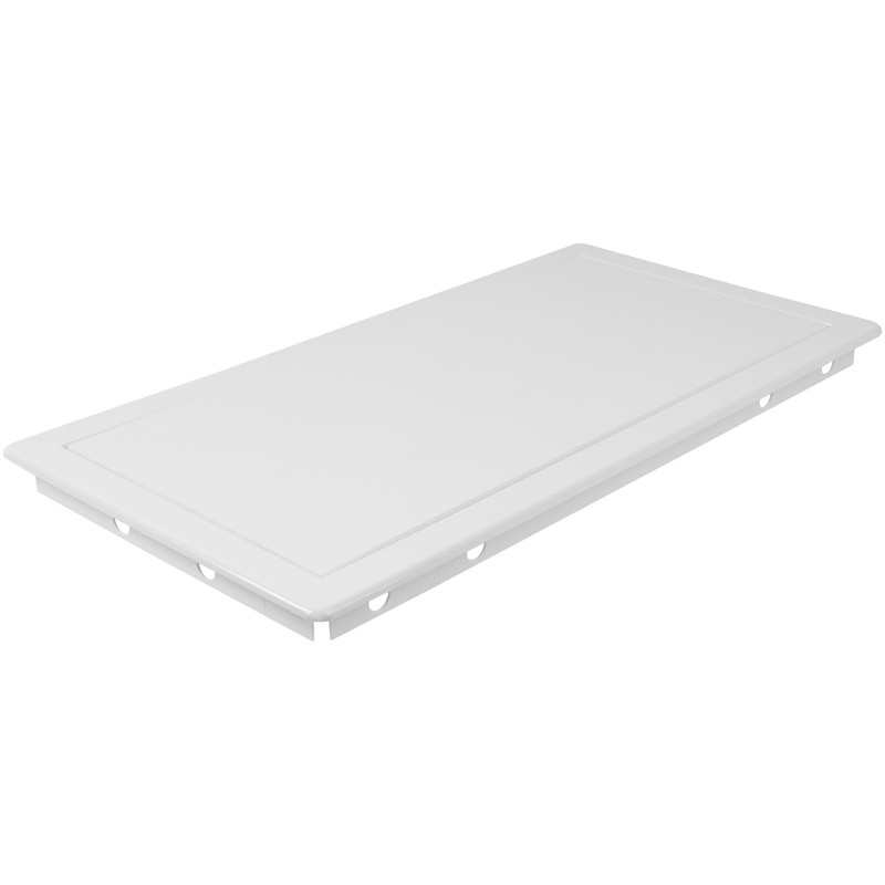 HVAC OV 8 x 16 Inch White Square ABS Plastic