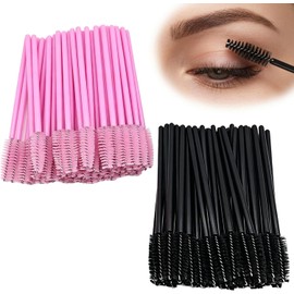 100Pzs Cepillo Para Pestañas y Cejas Desechables Kit Aplicadores de Maquillaje Portátil, Para Extensión de Pestañas, Para Lifting, Para Glitter, Para Alargamiento de Pestañas