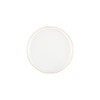 EcoQuality 5.5 inch Clear Dessert Plates with Gold Rim –