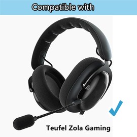 TaiZiChangQin Replacement Ear Pads Compatible with Teufel Zola Gaming Headphones Ear Pads Mesh Black