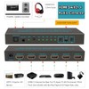 SkycropHD 4K@60Hz HDMI Switch with Audio Extractor Splitter, 5 in
