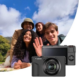 Tedubax Silicone Case for Canon PowerShot g7x Mark iii with Removable Lens Cover and 2PCS Screen Protector and a Lanyard g7x Mark iii case- Black