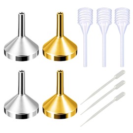 10Pcs Mini Funnel, Funnel for Filling Bottles, Stainless SteelFunnel, SmallFunnel for Mini Bottles, SmallFunnels for FillingBottles, BottleFunnel, SmallFunnel, MiniMetalFunnels, Containers