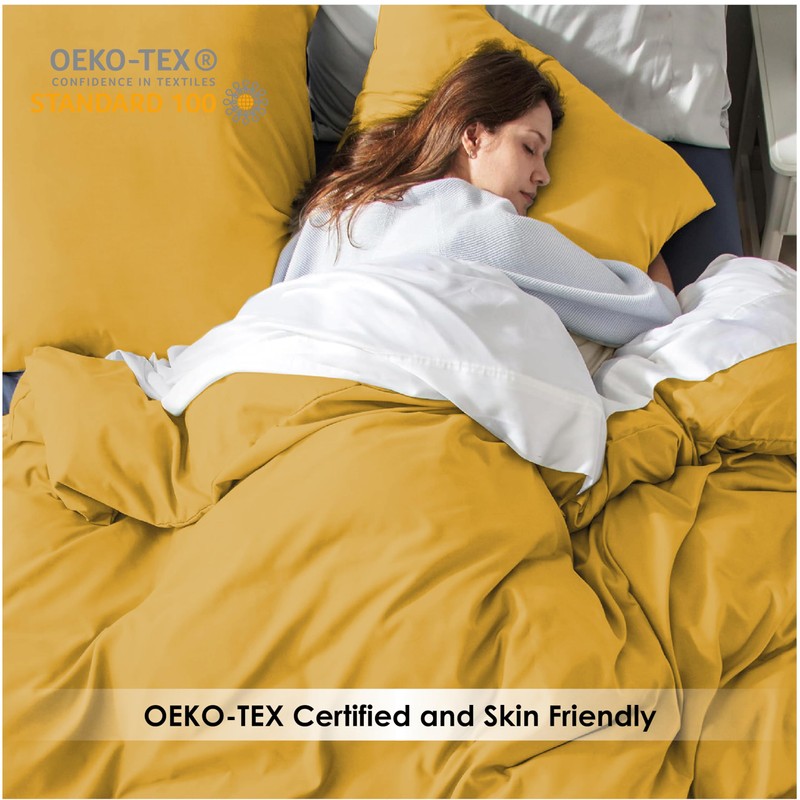 REHAN & CO Double Duvet Cover Sets – Soft Brushed