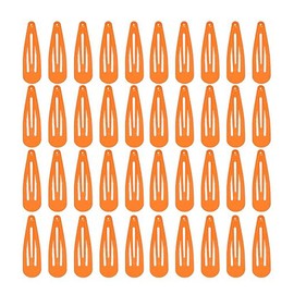Pagabach 2 Inch Orange Hair Clips Barrettes Metal Snap Clips for Women Durable Water Drop Ideal Hair Accessories for Hairdressing Wedding and Everyday Use 20 pcs
