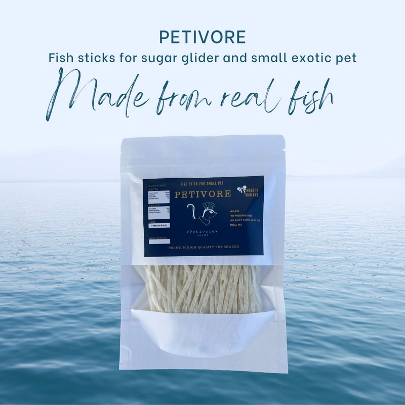 PETIVORE Premium Fish Stick for Sugar Glider and Small Exotic