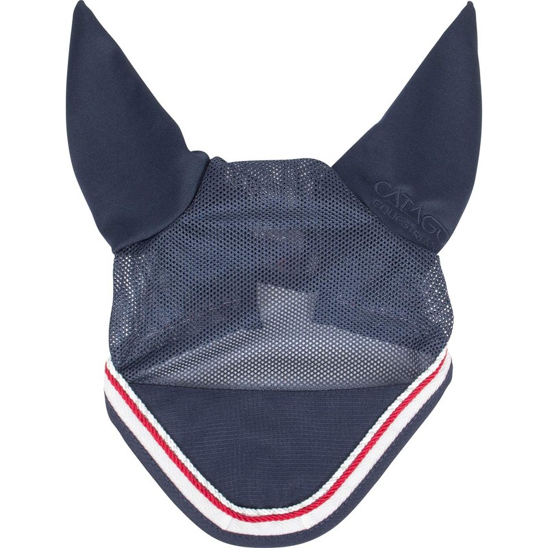 CATAGO Diamond Ear Net (Horse, Navy/Red/White)