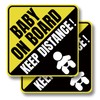 Baby on Board Magnet for Car - 2 Pack 5.5x5.5