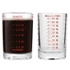 GLASKEY 2 Pack Shot Glass Measuring Cup Set,3 oz/90ml Liquid