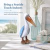 Coastal Beach Nautical Pelican Resin Statue Decor