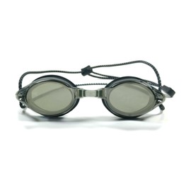 Resurge Sports Anti Fog Racing Swimming Goggles with Quick Adjust Bungee Strap (Black Mirror)