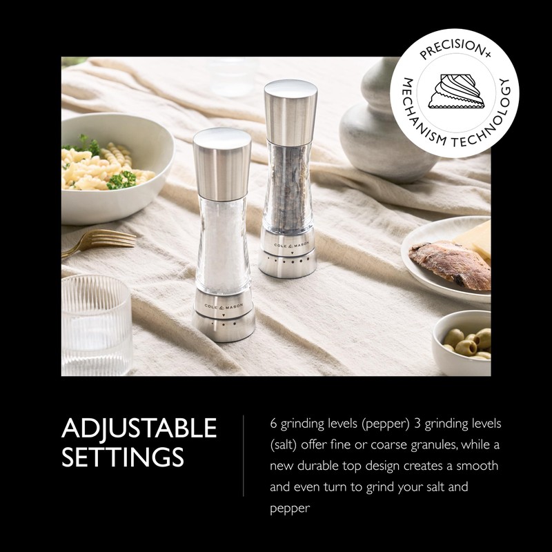 Cole & Mason Derwent Grinder Set - Precision Mechanisms and