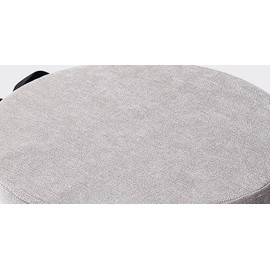 Greenjin 13" Round Chair Seat Cushion Anti Slip Circle Stool Cushion with Straps and Rubber Back Thicken Detachable Kitchen Chair Pads Cover with Zipper for Bistro Bar High Stool Dining Chairs Black