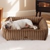 Bedsure Washable Dog Bed for Medium Dogs - Cute Furry