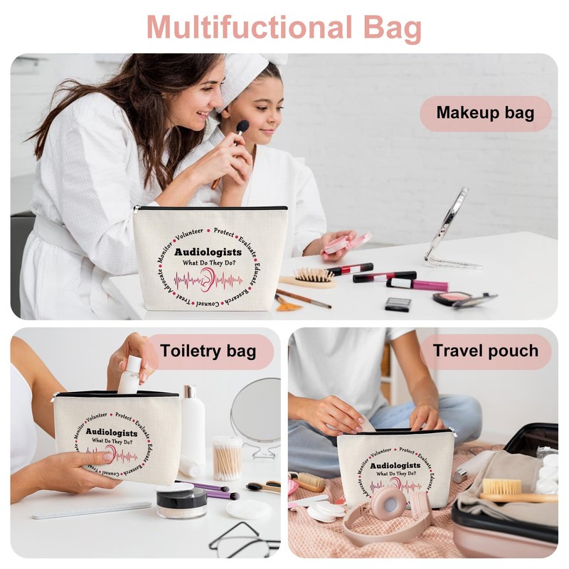 Ear Doctors Gifts Audiologist Makeup Bag Audiologist Gifts Travel Bag